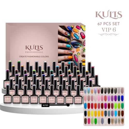 KULIS - VIP 6 UV Gel Polish 67Pcs Set