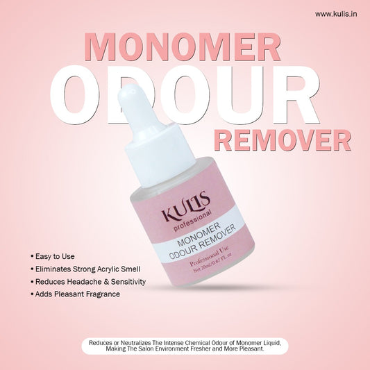 KULIS Professional Monomer Odour Remover 20ml | Acrylic Nail Smell Neutralizer | Reduces Strong Monomer Odour | For Nail Extension, Salon & Home Use