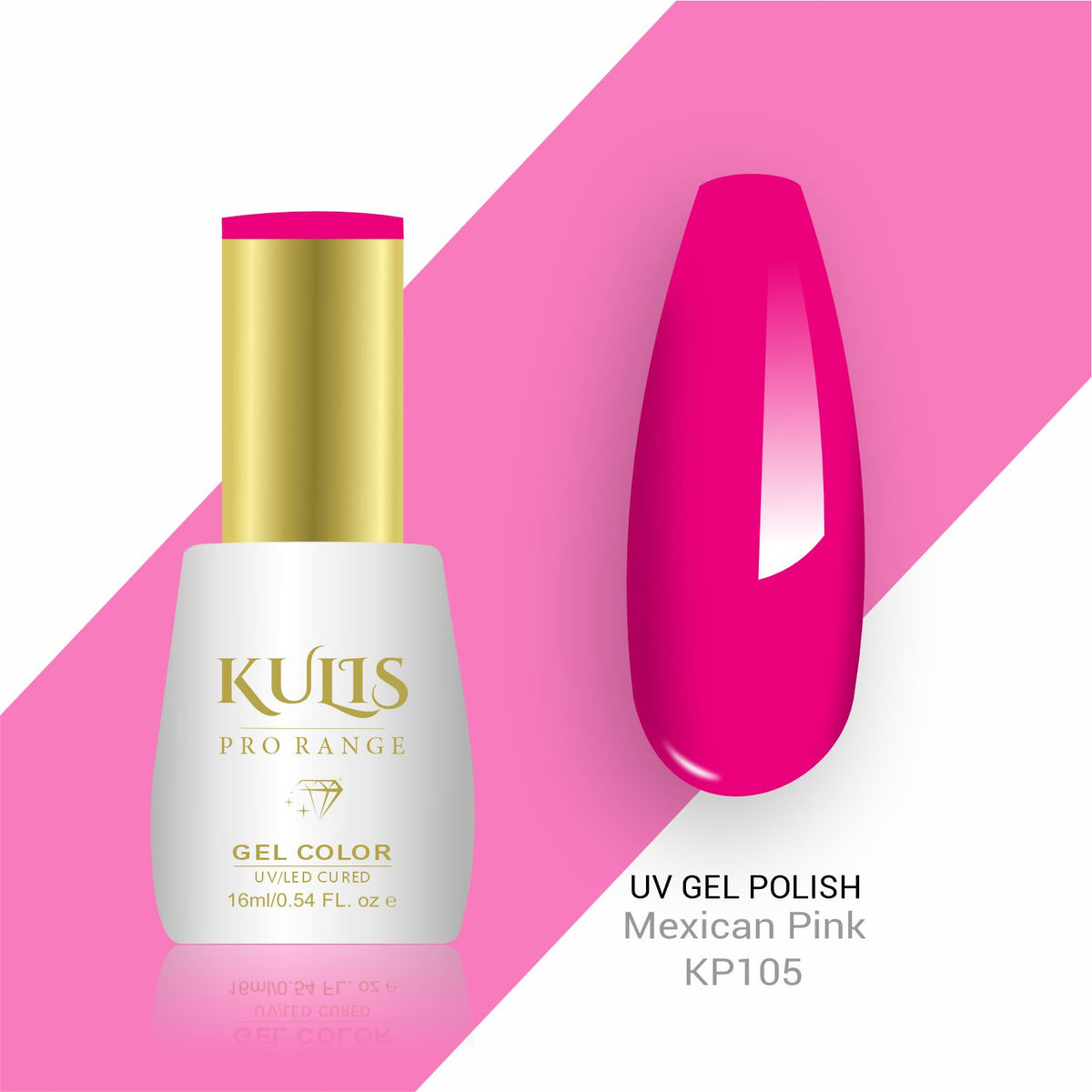 Kulis ProRange - UV Gel Nail Polish - KP105 -Mexican Pink