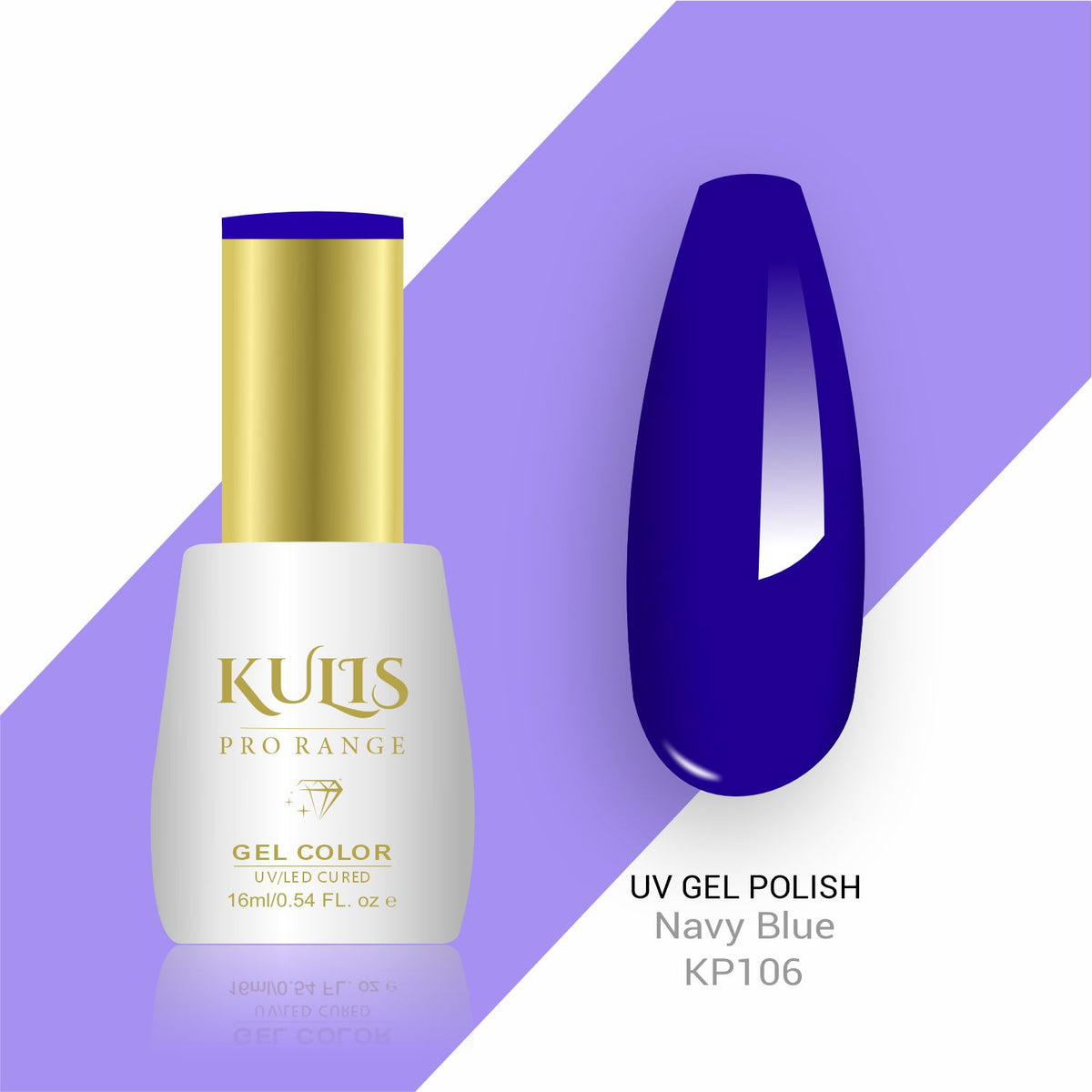 Kulis ProRange - UV Gel Nail Polish - KP106 -Navy Blue