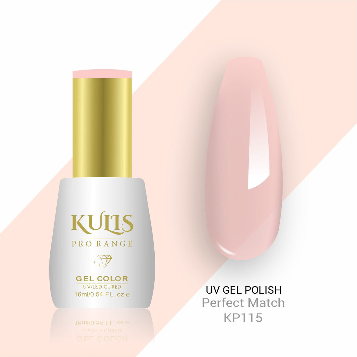 Kulis ProRange - UV Gel Nail Polish - KP115 -Perfect Match