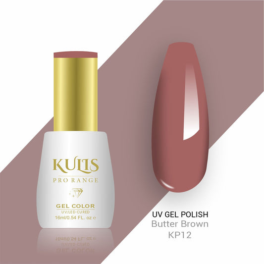 Kulis ProRange - UV Gel Nail Polish - KP12 -Butter Brown