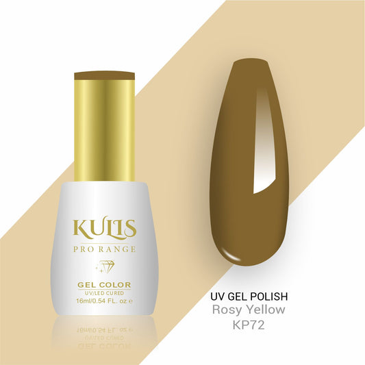 Kulis ProRange - UV Gel Nail Polish - KP72 -Rosy Yellow