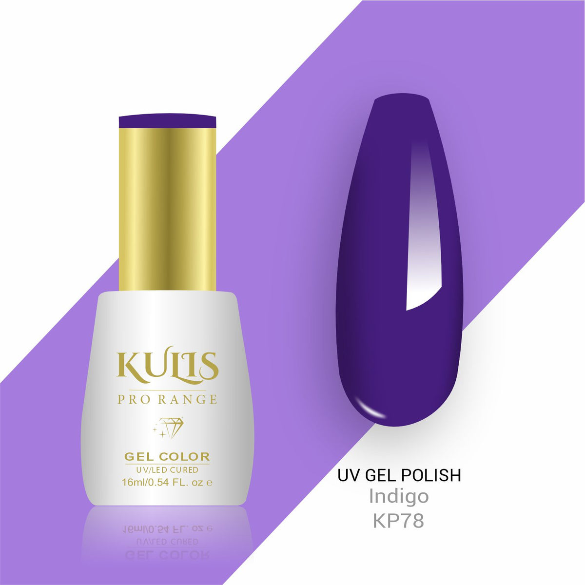 Kulis ProRange - UV Gel Nail Polish - KP78 -Indigo