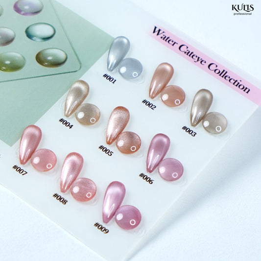 Kulis Water Cat Eye Gel Polish – 10ml Bottle | Magnetic UV/LED Nail Gel | 3D Glossy Shimmer Finish