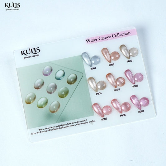 Kulis Water Cat Eye Gel Polish – 10ml Bottle | Magnetic UV/LED Nail Gel | 3D Glossy Shimmer Finish