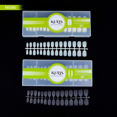 Kulis Professional Press-On Nail Tips Box – Assorted False Nail Tips for Nail Extensions, Nail Art & DIY Manicure