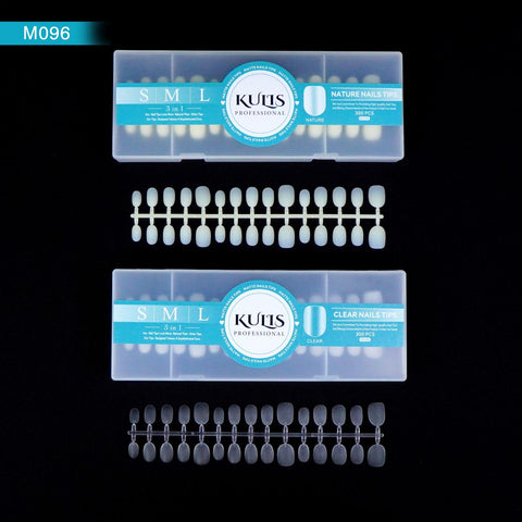 Kulis Professional Press-On Nail Tips Box – Assorted False Nail Tips for Nail Extensions, Nail Art & DIY Manicure