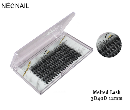 Neonail - Permanent Eyelash - Melted lash - 3D40D 12mm  Tray