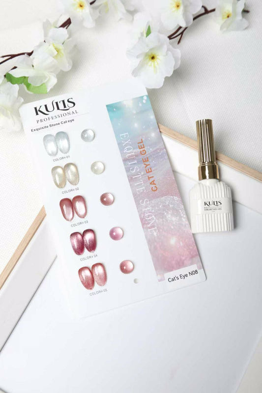 Kulis Professional Exquisite Stone Cat Eye Gel 5Pcs Set 15ml/Each with Shadecard