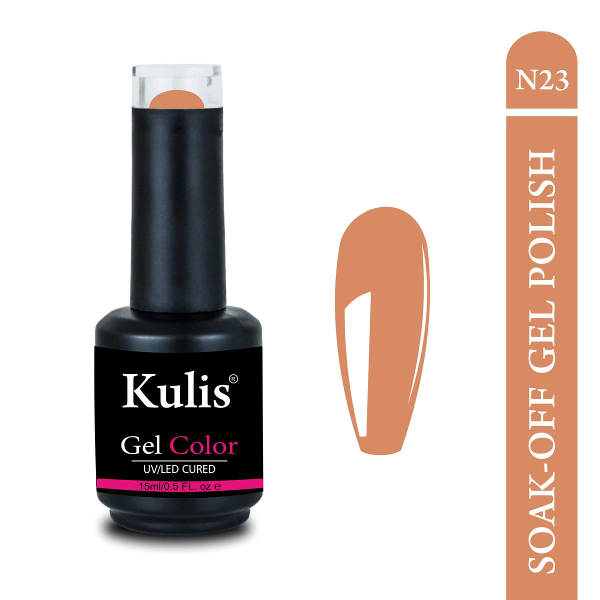 Kulis Nude Shade UV Gel Nail Polish 15ml | Soak-Off UV/LED Cured Gel