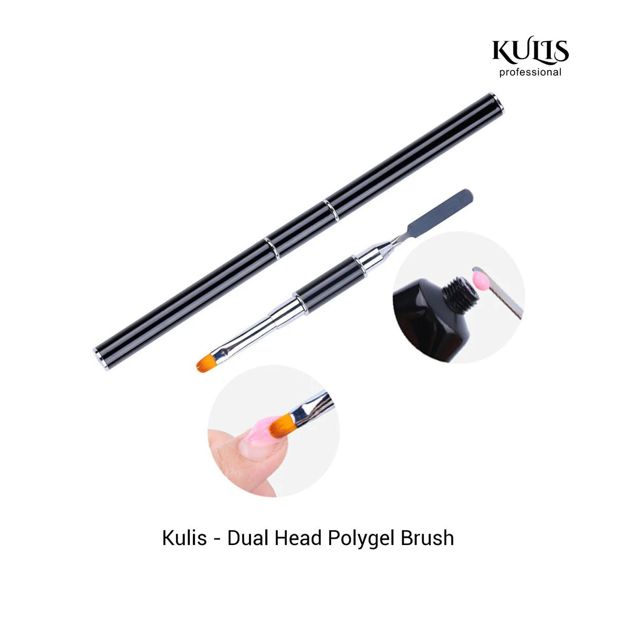 Kulis - Dual Head Polygel Brush