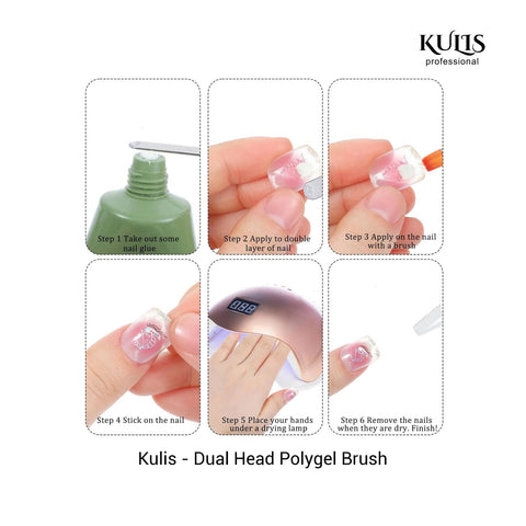 Kulis - Dual Head Polygel Brush