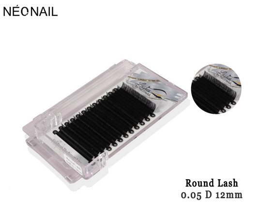 Neonail - Permanent Eyelash - Round Lash - 0.05D 12mm Tray