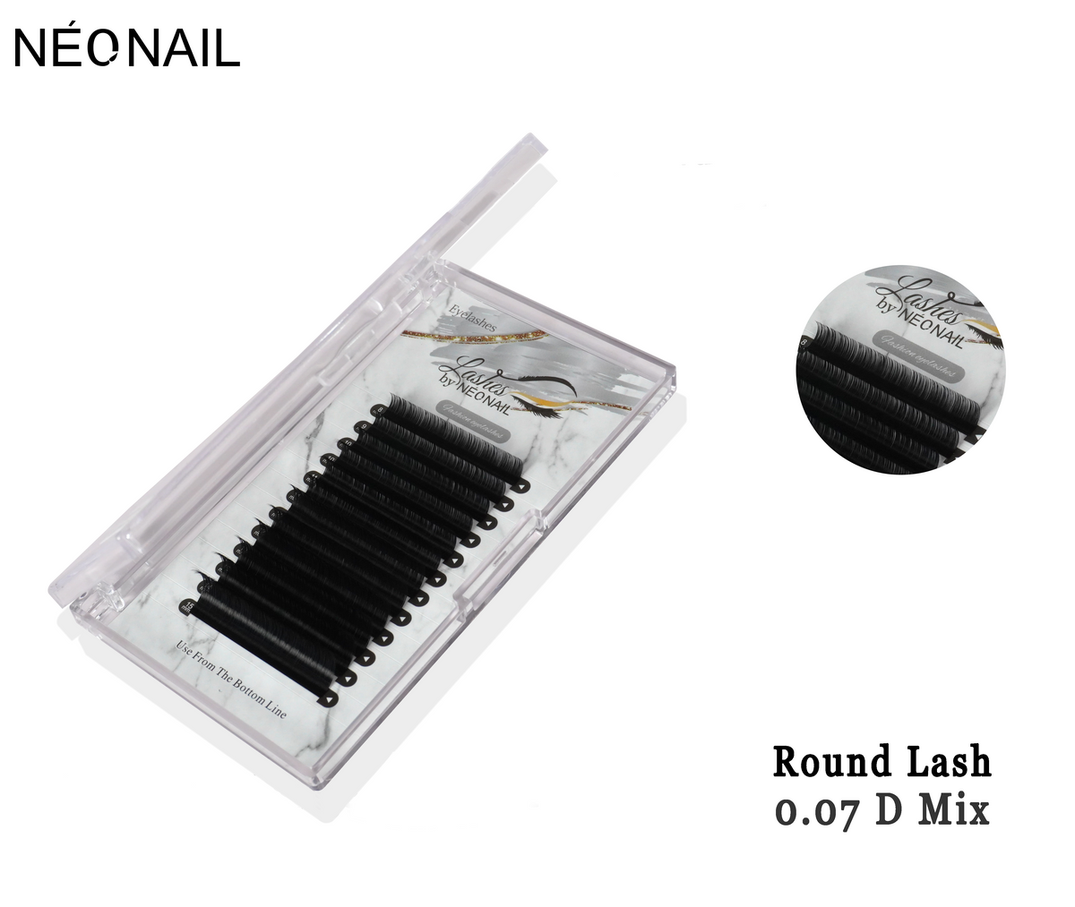 Neonail - Permanent Eyelash - Round Lash - 0.07D Mix Tray