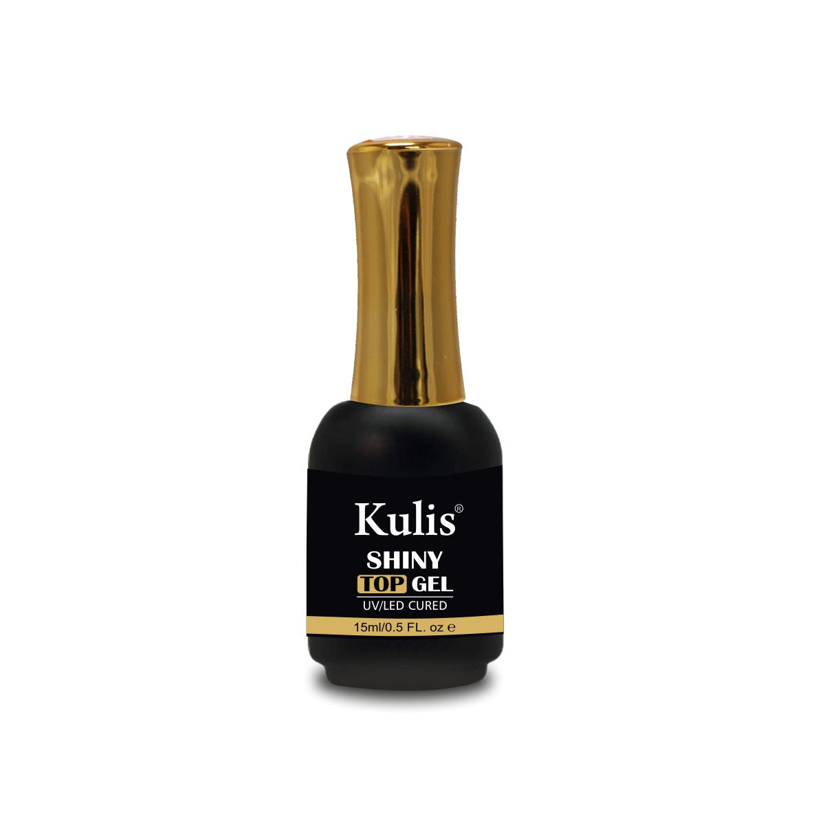 Kulis UV Nail Top Coat Glossy 15ml | Soak-Off UV/LED Cured Clear Gel