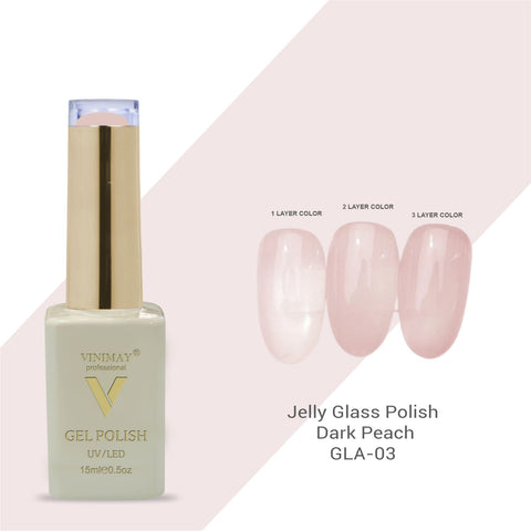 Vinimay - Jelly Glass UV Gel Polish - GLA03 - Dark Peach