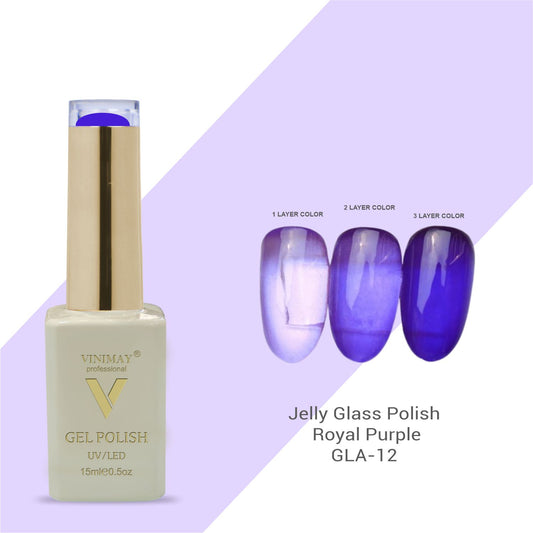 Vinimay - Jelly Glass UV Gel Polish - GLA12 - Royal Purple