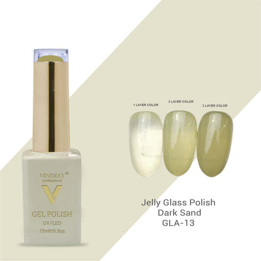 Vinimay - Jelly Glass UV Gel Polish - GLA13 - Dark Sand