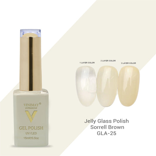 Vinimay - Jelly Glass UV Gel Polish - GLA25 - Sorrell Brown