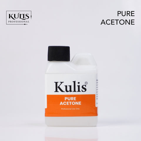 Kulis Pure Acetone, 120ml | Quick and Effective Formula For Natural, Acrylic, and Sculptured Nails