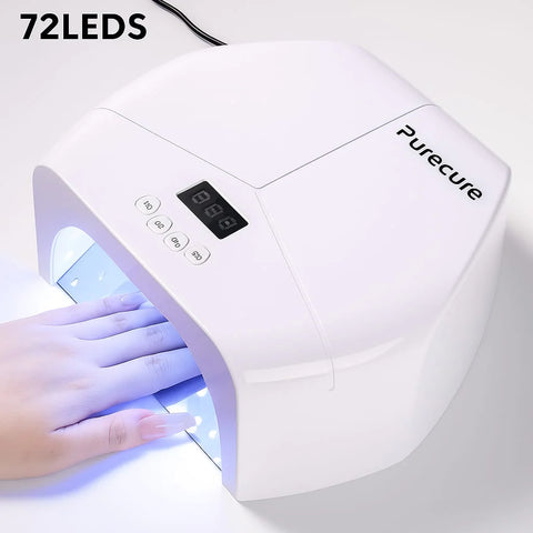 Kulis Professional Pure Cure UV LED Nail Lamp | High Power Gel Polish Curing Machine with Metal Base Plate | Fast Drying Nail Dryer