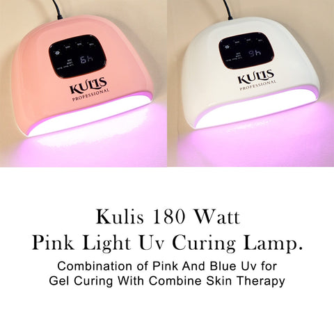 Kulis Professional 180W UV LED Nail Lamp | Gel Polish Curing Lamp with Smart Sensor & Timer Display | Fast Drying Nail Dryer for Gel Nails