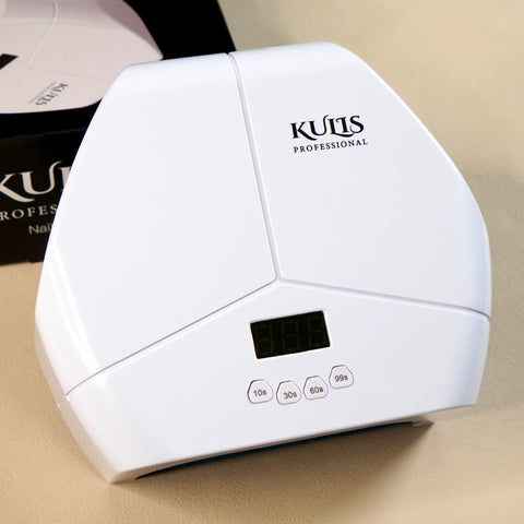 Kulis Professional Pure Cure UV LED Nail Lamp | High Power Gel Polish Curing Machine with Metal Base Plate | Fast Drying Nail Dryer