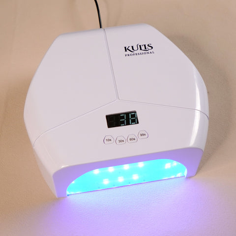 Kulis Professional Pure Cure UV LED Nail Lamp | High Power Gel Polish Curing Machine with Metal Base Plate | Fast Drying Nail Dryer