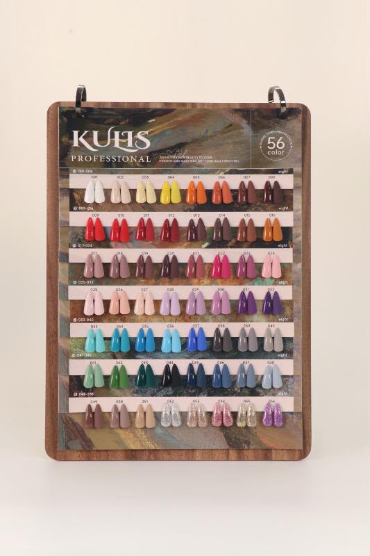 Kulis Professional 56Pcs Gel Polish Set, 15ml Each | Premium UV LED Gel Nail Polish Kit with 56 Assorted Colors