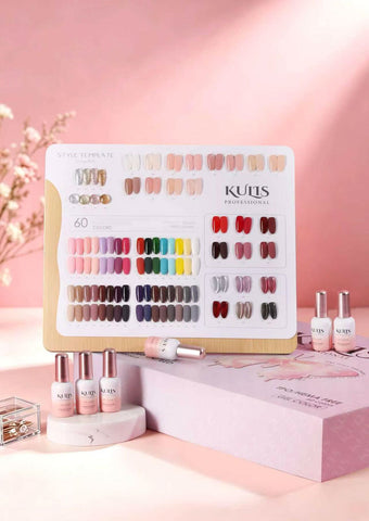 Kulis Professional 60Pcs Gel Polish Set, 15ml Each Bottle | Professional UV LED Gel Nail Polish Collection with 60 Assorted Colors