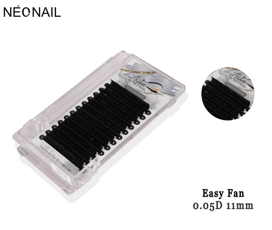 Neonail - Permanent Eyelash - Easy Fan - 0.05D 11mm Tray