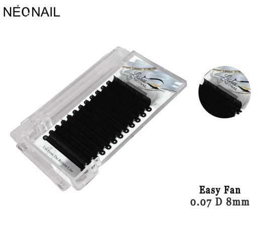 Neonail - Permanent Eyelash - Easy Fan - 0.07D 8mm Tray