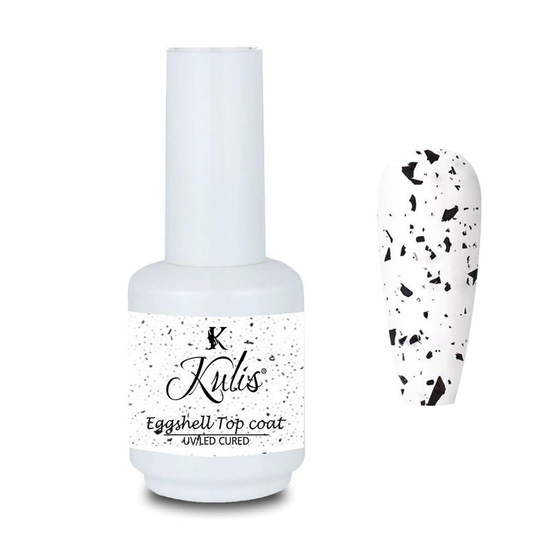 Kulis EGGSHELL UV Top Coat Gel Polish 15ml | Soak-Off UV/LED Lamp Cured Gel