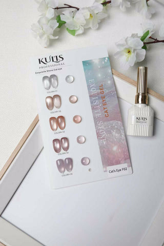 Kulis Professional Exquisite Stone Cat Eye Gel 5Pcs Set 15ml/Each with Shadecard