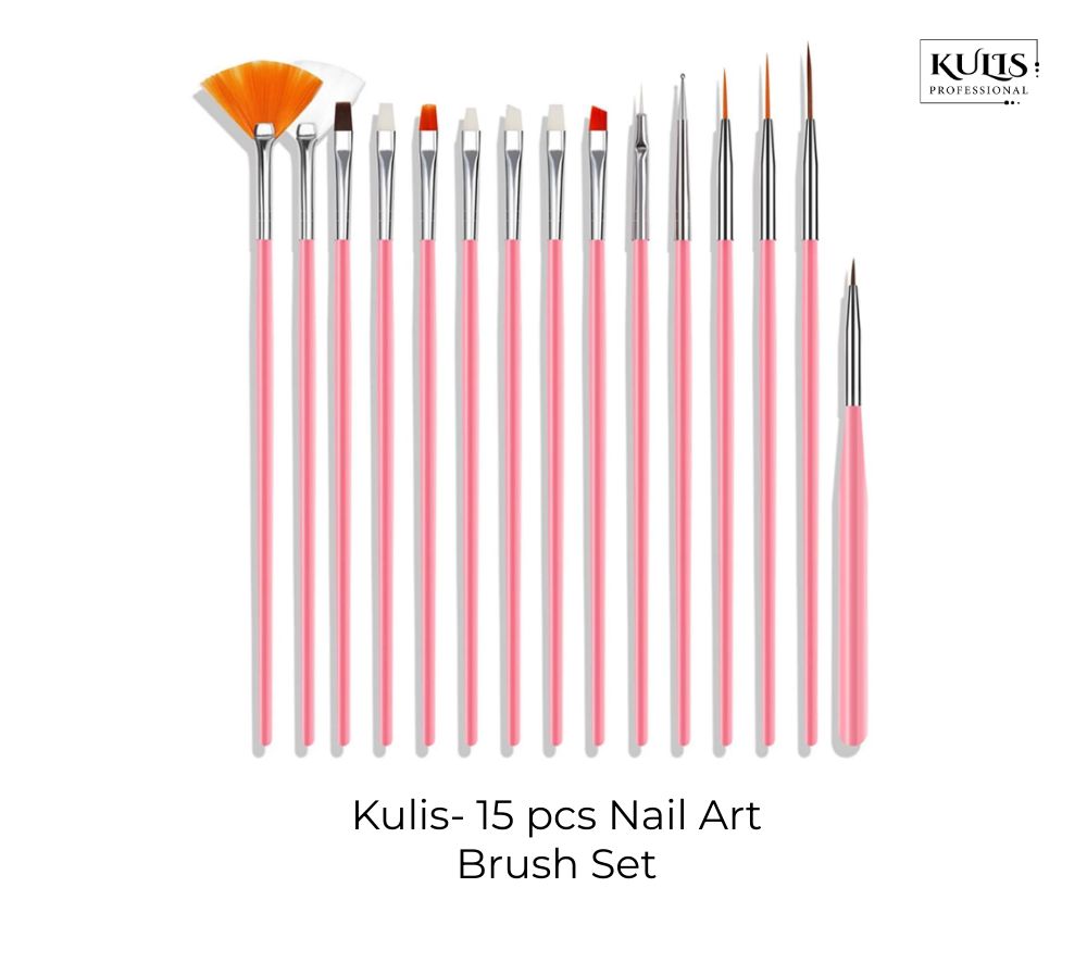 Kulis - Nail Art Brush Set - 15Pcs