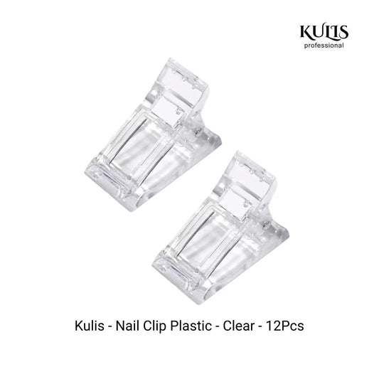 Kulis - Nail Clip Plastic - Clear - 12Pcs