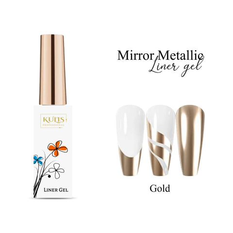 Kulis - Mirror Metallic Liner Gel Polish - Gold 02