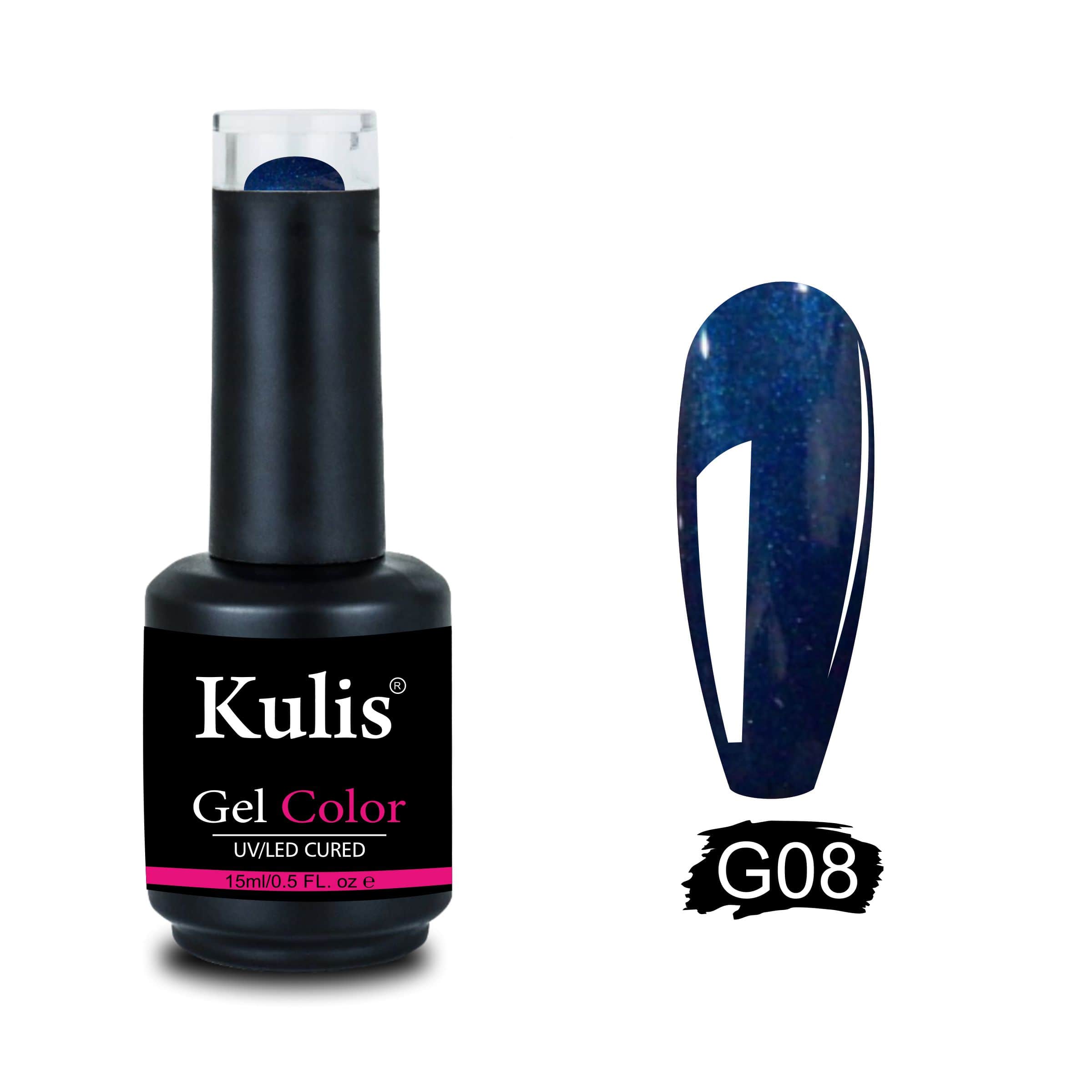 Kulis Glitter Disco UV Gel Polish | Soak-off UV/LED Glitter Gel Nail Polish 15ml Packaging