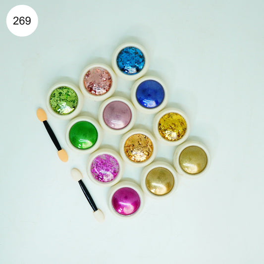 Kulis 12 in 1 Chrome Set | Nail Art Decoration Accessories