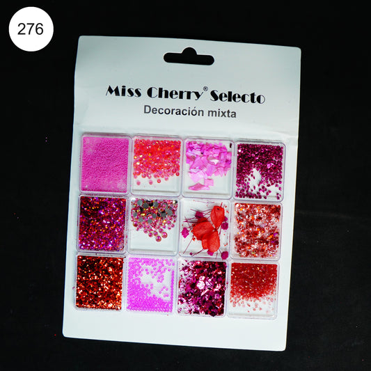 Kulis 12 in 1 Nail Art Stone and Accessories for Nail Art Decoration and Designing