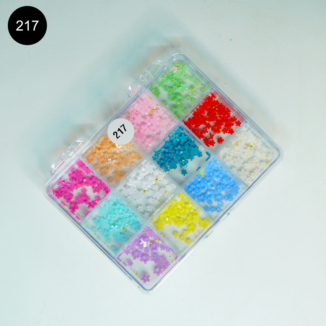 Kulis 12 In 1 Nail Art Flower Multicolor Set for Nail Art Decoration and Designing