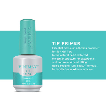 VINIMAY® Professional  Soft Gel Tip Adhesive &amp; Tip Primer Combo Pack