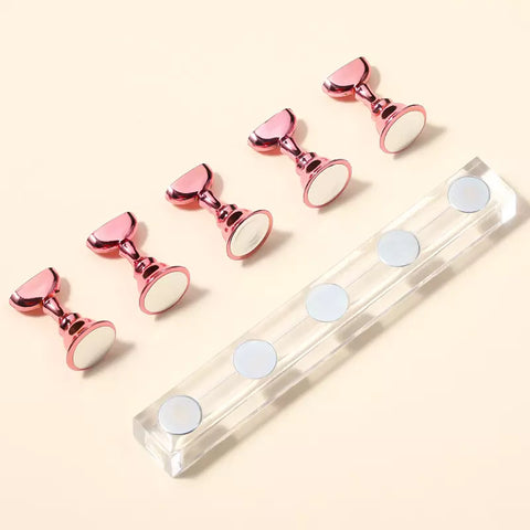 Nail Practice Magnetic Stand | Nail Tip Display Stand Holder for Home Salon Makeup