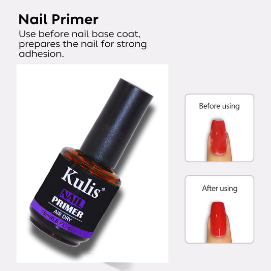 Kulis Nail Primer 15ml | Easy & Quick Air Dry for Nail Art