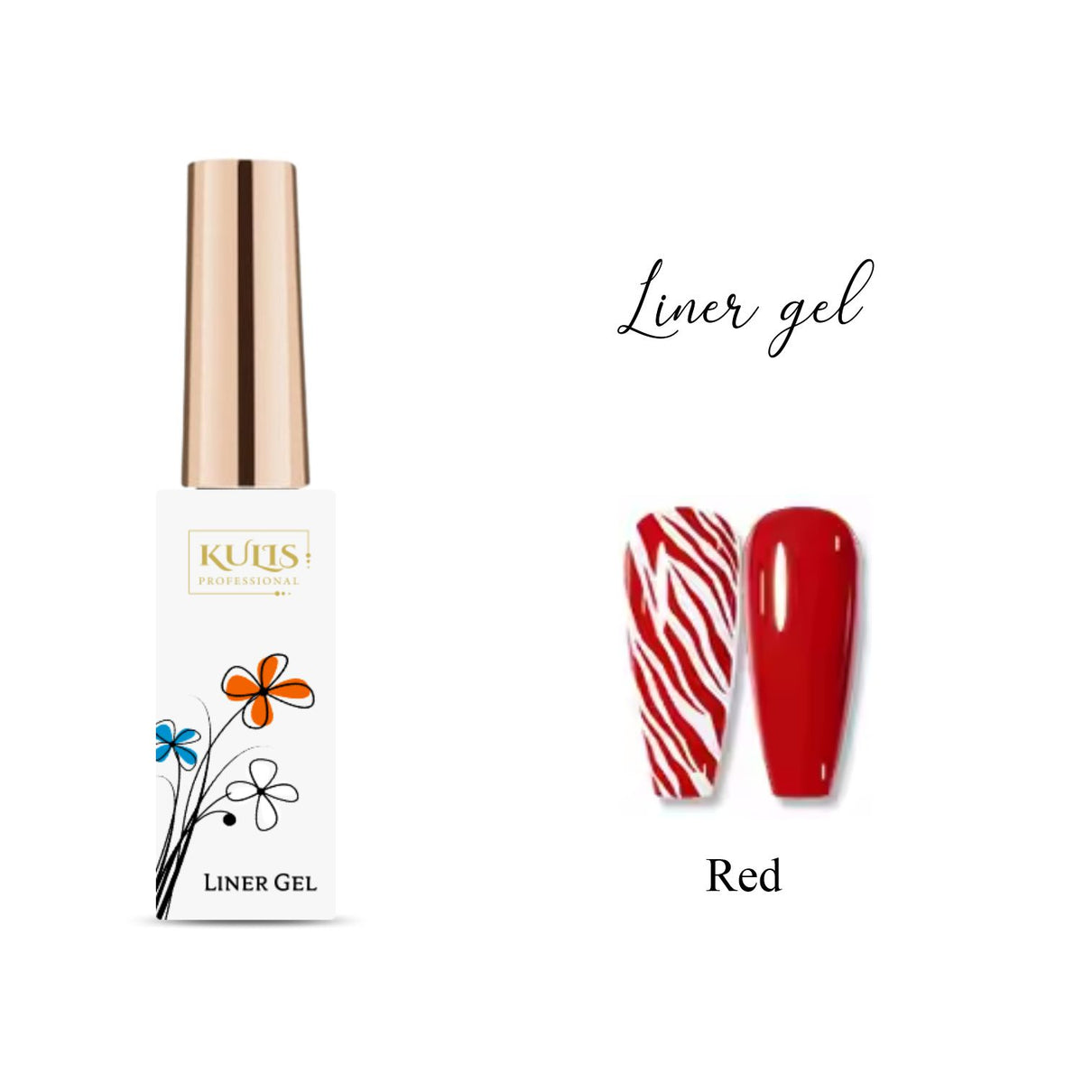 Kulis -Liner Gel Polish - Red