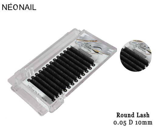 Neonail - Permanent Eyelash - Round Lash - 0.05D 10mm Tray