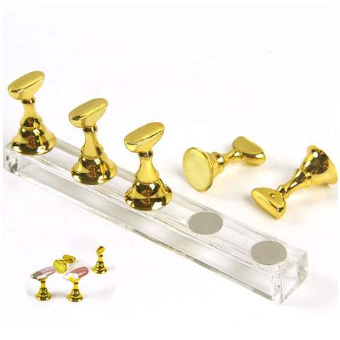 Nail Practice Magnetic Stand | Nail Tip Display Stand Holder for Home Salon Makeup