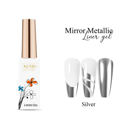 Kulis - Mirror Metallic Liner Gel Polish - Silver 01